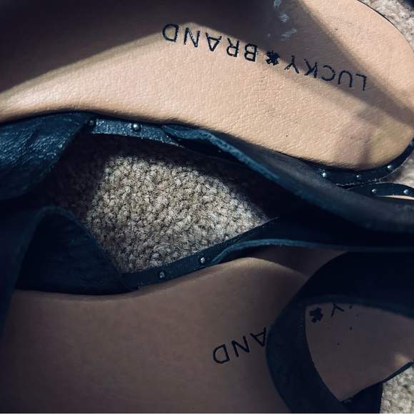 Lucky Brand Black Sandals, size 6.5, Worn once - Picture 6 of 11